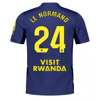 Billige Fotballdrakt Atletico Madrid Robin Le Normand #24 Replika Bortedrakt 2025-26 Kortermet